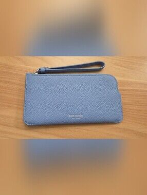 Kate spade New York Blue Leather Wristlet